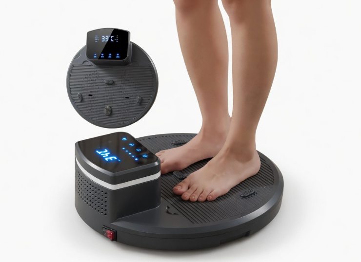 donna su asciugatore elettronico corpo