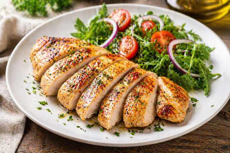 petto di pollo impiattato